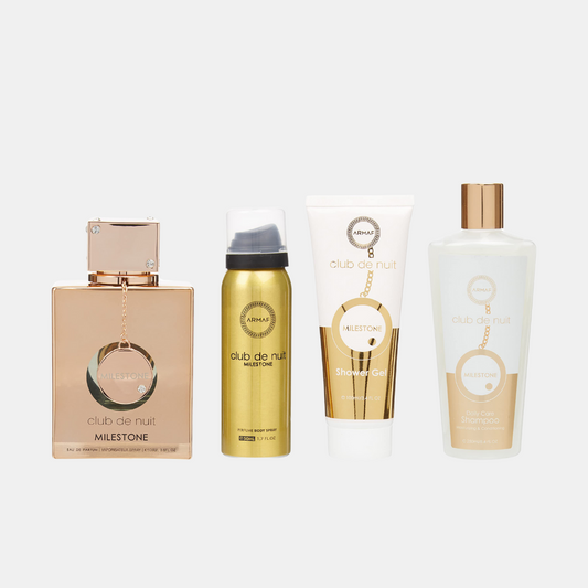 Set Armaf Club Milestone Men Perfume + Shampoo + Gel + Body